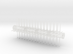 Trommelschudder Tanden deel2 in Clear Ultra Fine Detail Plastic