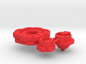 Prototype Dragon Flat in Red Smooth Versatile Plastic