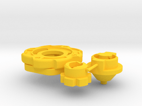 Prototype Dragon Flat in Yellow Smooth Versatile Plastic