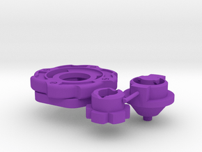 Prototype Dragon Flat in Purple Smooth Versatile Plastic