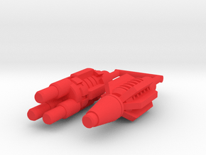 TF Armada Red Alert Replacement Parts Hands/Disk in Red Smooth Versatile Plastic: Small