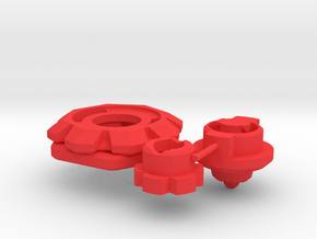 Prototype Turtle Ball in Red Smooth Versatile Plastic
