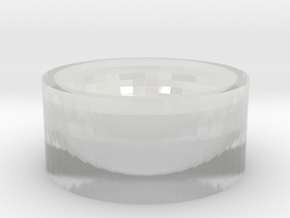 simple base coulon mold 40x40x22.5mm in Clear Ultra Fine Detail Plastic