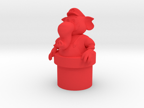 Super Mario Bros Wonder Elephant in Red Smooth Versatile Plastic: Small