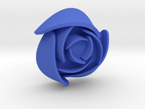50mm Rose No Hoop in Blue Smooth Versatile Plastic
