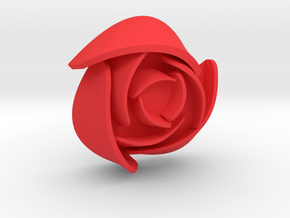 50mm Rose No Hoop in Red Smooth Versatile Plastic