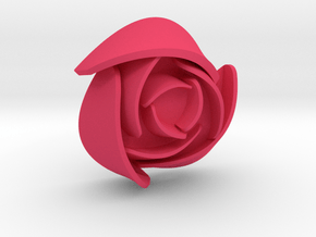 50mm Rose No Hoop in Pink Smooth Versatile Plastic