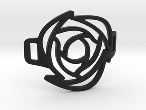Rose Bracelet in Black Smooth Versatile Plastic