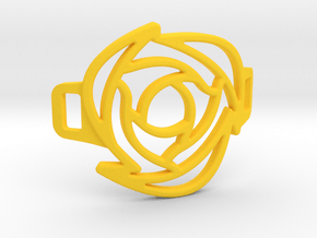 Rose Bracelet in Yellow Smooth Versatile Plastic