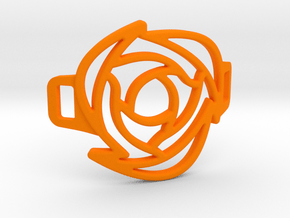 Rose Bracelet in Orange Smooth Versatile Plastic