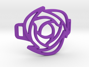 Rose Bracelet in Purple Smooth Versatile Plastic