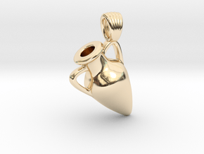 Amphora in 14k Gold Plated Brass
