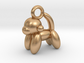 Monkey Pendant Balloon Style in Natural Bronze