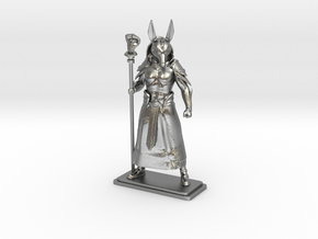 God Anubis in Natural Silver
