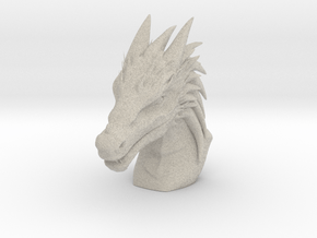 Dragon Bust in Natural Sandstone