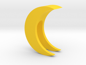 Crescent Moon Webcam Privacy Shade / Cover / Charm in Yellow Smooth Versatile Plastic