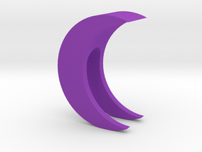 Crescent Moon Webcam Privacy Shade / Cover / Charm in Purple Smooth Versatile Plastic