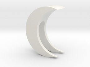 Crescent Moon Webcam Privacy Shade / Cover / Charm in PA11 (SLS)