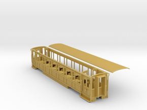 WHR 3rd class/disabled coaches NO.2043,44,45 in Tan Fine Detail Plastic