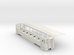 WHR 3rd class/disabled coaches NO.2043,44,45 in White Natural Versatile Plastic