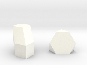 Geometric Rockz  in White Smooth Versatile Plastic