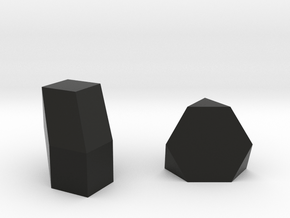 Geometric Rockz  in Black Smooth Versatile Plastic