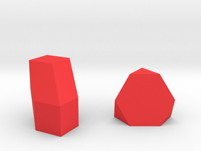 Geometric Rockz  in Red Smooth Versatile Plastic