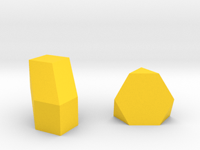 Geometric Rockz  in Yellow Smooth Versatile Plastic