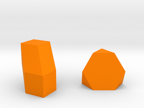 Geometric Rockz  in Orange Smooth Versatile Plastic