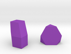 Geometric Rockz  in Purple Smooth Versatile Plastic