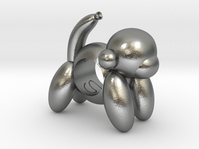 Monkey Charm Balloon Style in Natural Silver