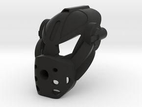 Kanohi Koom v3 proto matoro inika mask in Black Smooth Versatile Plastic