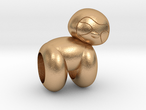 Sloth Charm Balloon Style in Natural Bronze