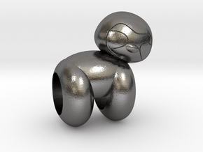 Sloth Charm Balloon Style in Processed Stainless Steel 316L (BJT)