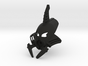Proto Kongu Inika mask in Black Smooth Versatile Plastic