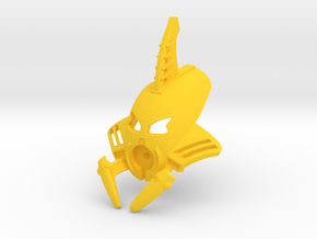 Proto Kongu Inika mask in Yellow Smooth Versatile Plastic