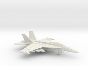 F/A-18F Super Hornet (Loaded) in White Natural Versatile Plastic: 1:200