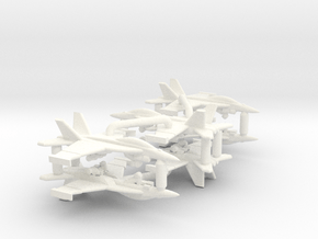 F/A-18F Super Hornet (Clean) in White Processed Versatile Plastic: 1:700