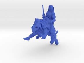 Heman and Battlecat in Blue Smooth Versatile Plastic