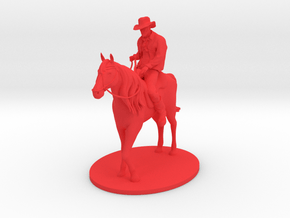 Cowboy in Red Smooth Versatile Plastic