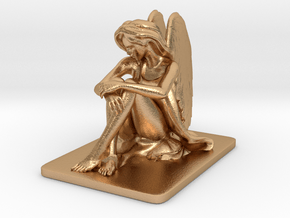 Angel Figurine in Natural Bronze