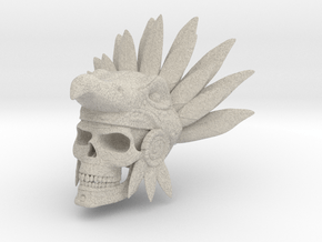 Azteca Skull in Natural Sandstone