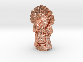 Aztec Bust in Natural Copper