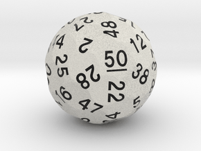 d50 Optimal Packing Sphere Dice in Matte High Definition Full Color