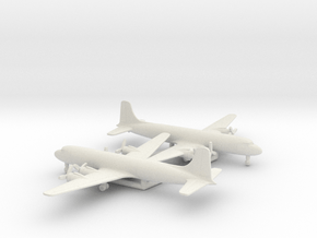Douglas DC-6A in White Natural Versatile Plastic: 1:500