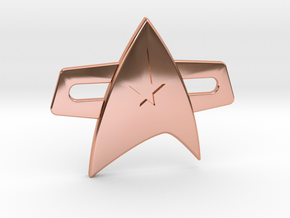 Star trek comm badge late 24th century command in Polished Copper