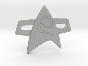 Star trek comm Engineer badge late 24th Century in Aluminum