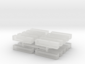40´Container 1-700 20pcs in Clear Ultra Fine Detail Plastic