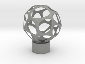 Lamp Voronoi Sphere in Gray PA12 Glass Beads