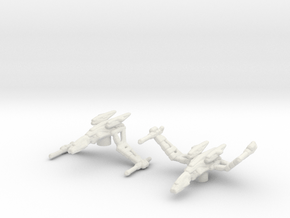 Klingon HoH'SuS Class (STO) 1/15000 Attack Wing x2 in White Natural Versatile Plastic